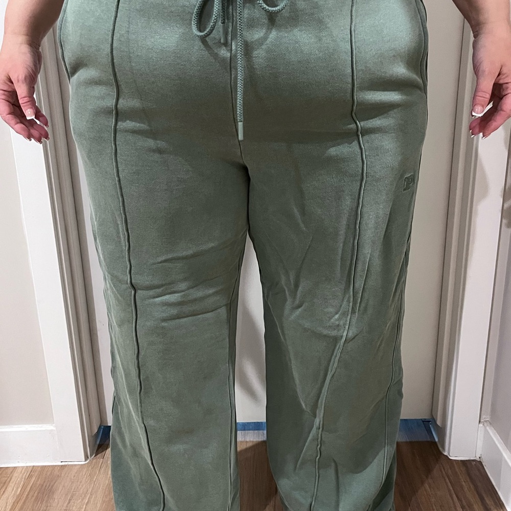 PINK Victoria's Secret Olive Joggers